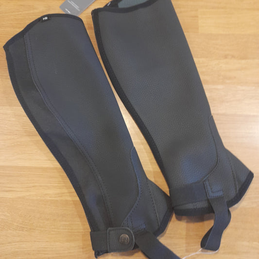 HY Equestrian Synthetic Combi Chaps Black