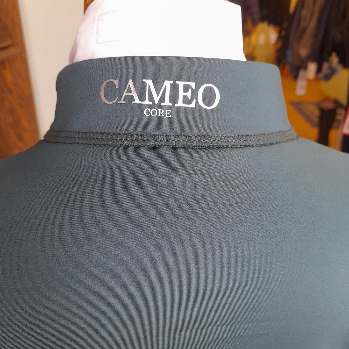 Cameo Core Teal half zip top