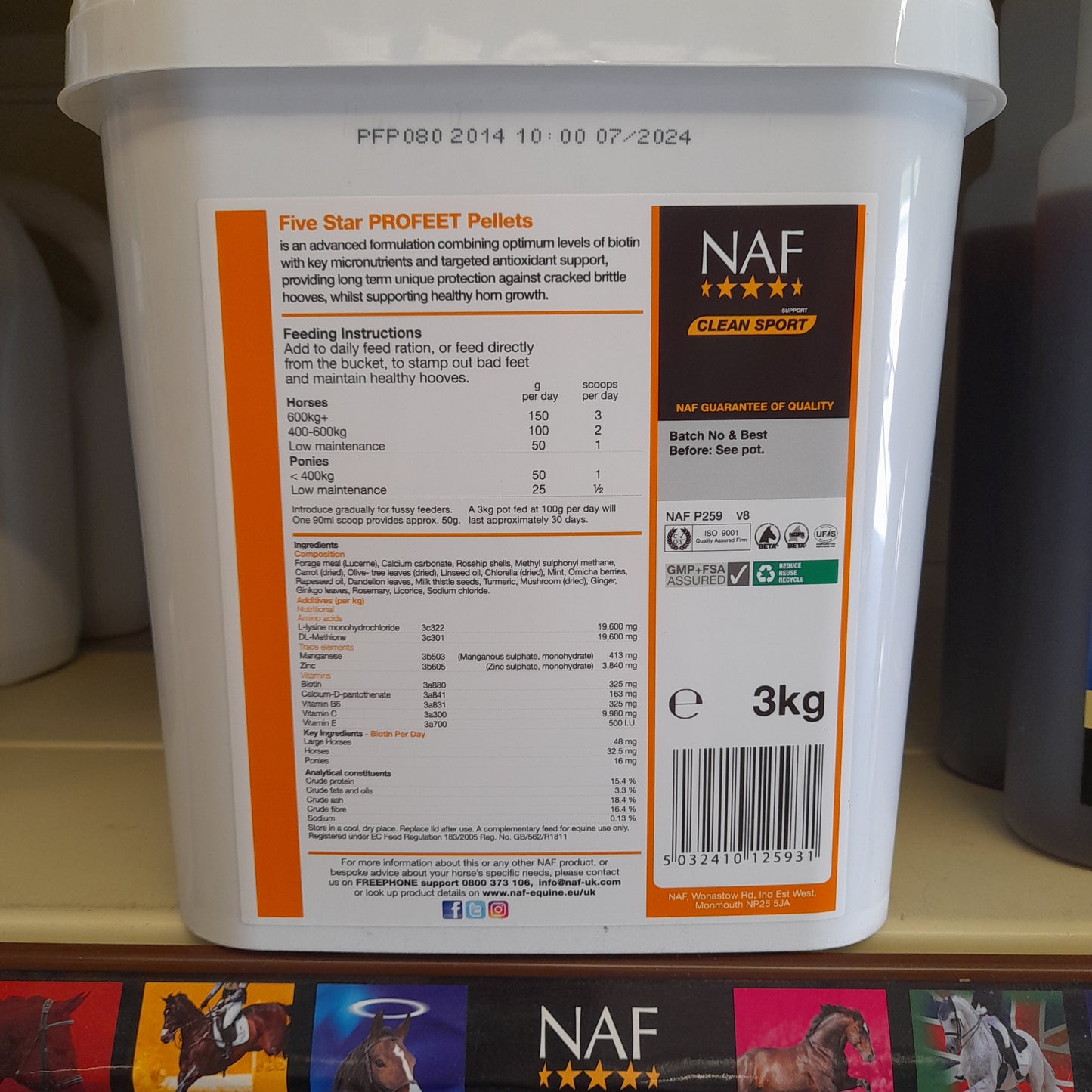 NAF Pro Feet Pellets 3kg