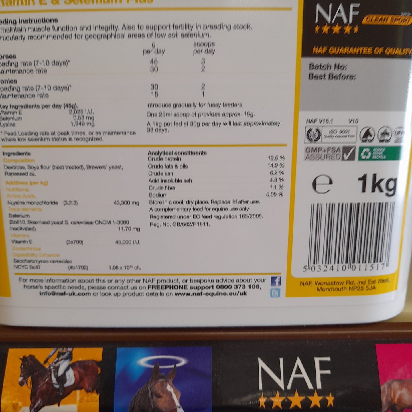 NAF Vitamin E & Selenium Plus 1kg