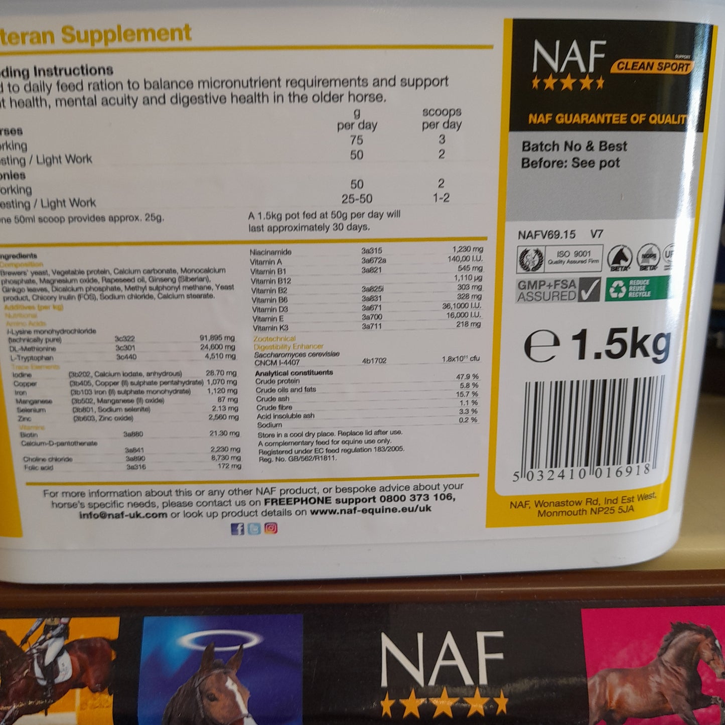 NAF Veteran Supplement 1.5kg