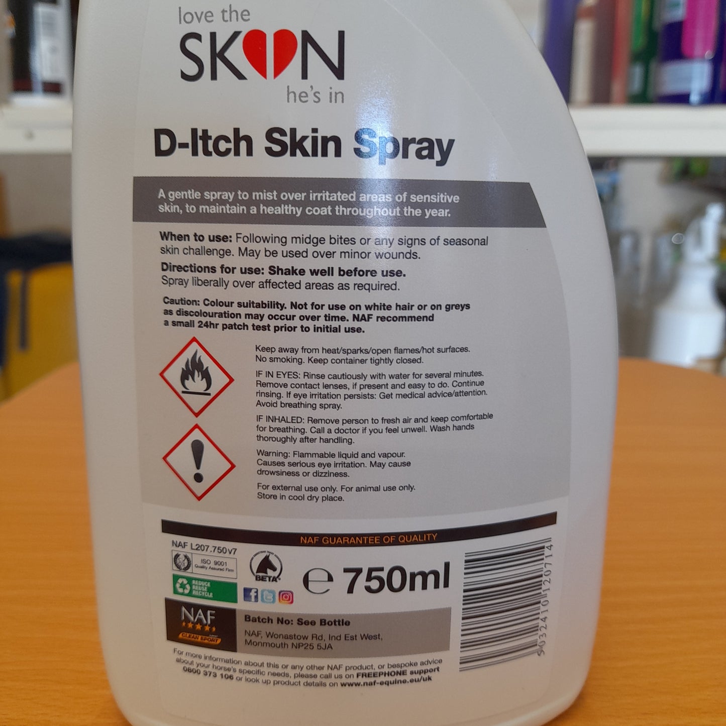 NAF D-Itch Skin Spray 750ml