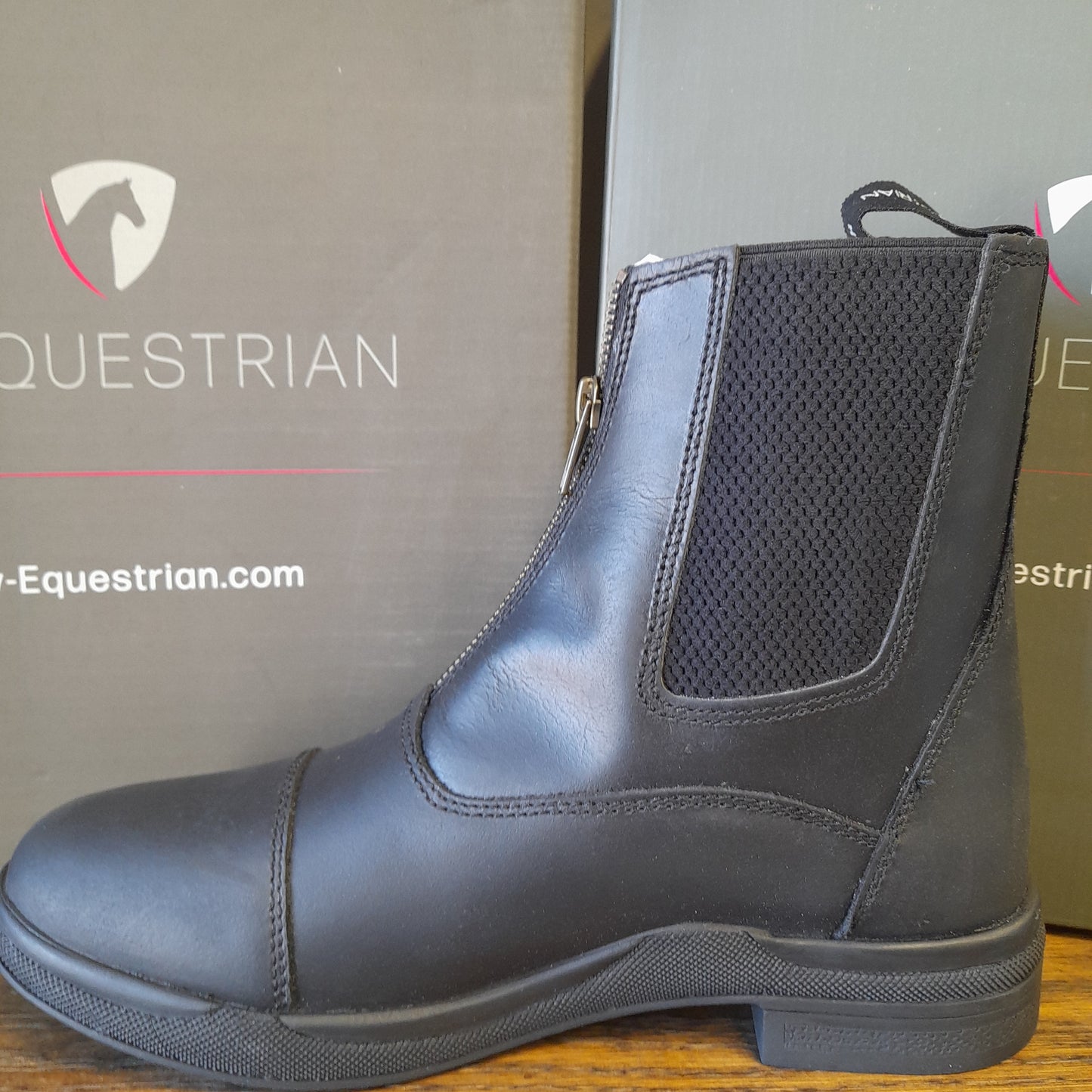 Hy Equestrian Wax Zip Boots