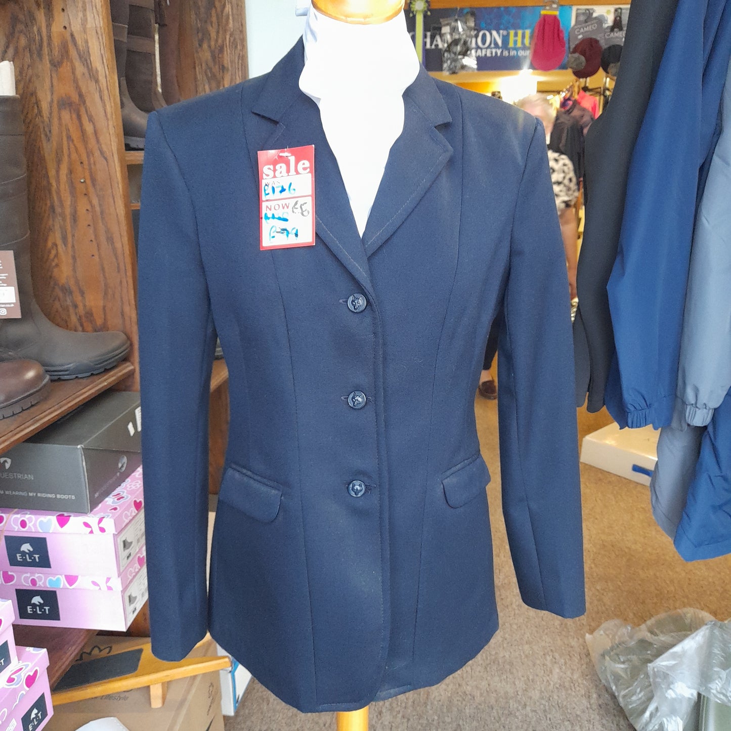 EQUETECH Ladies Show Jacket Navy 38''