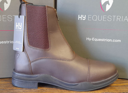 Hy Equestrian Wax Zip Boots