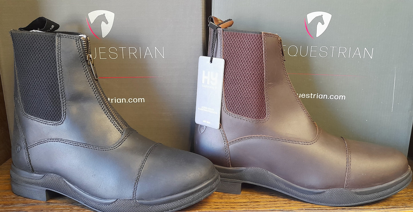 Hy Equestrian Wax Zip Boots