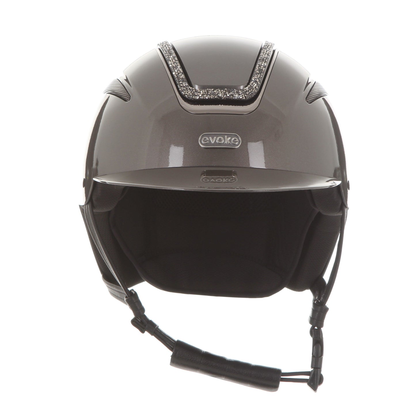 Evoke Callisto Classic Peak Metallic Graphite Marcasite Crystal Frame