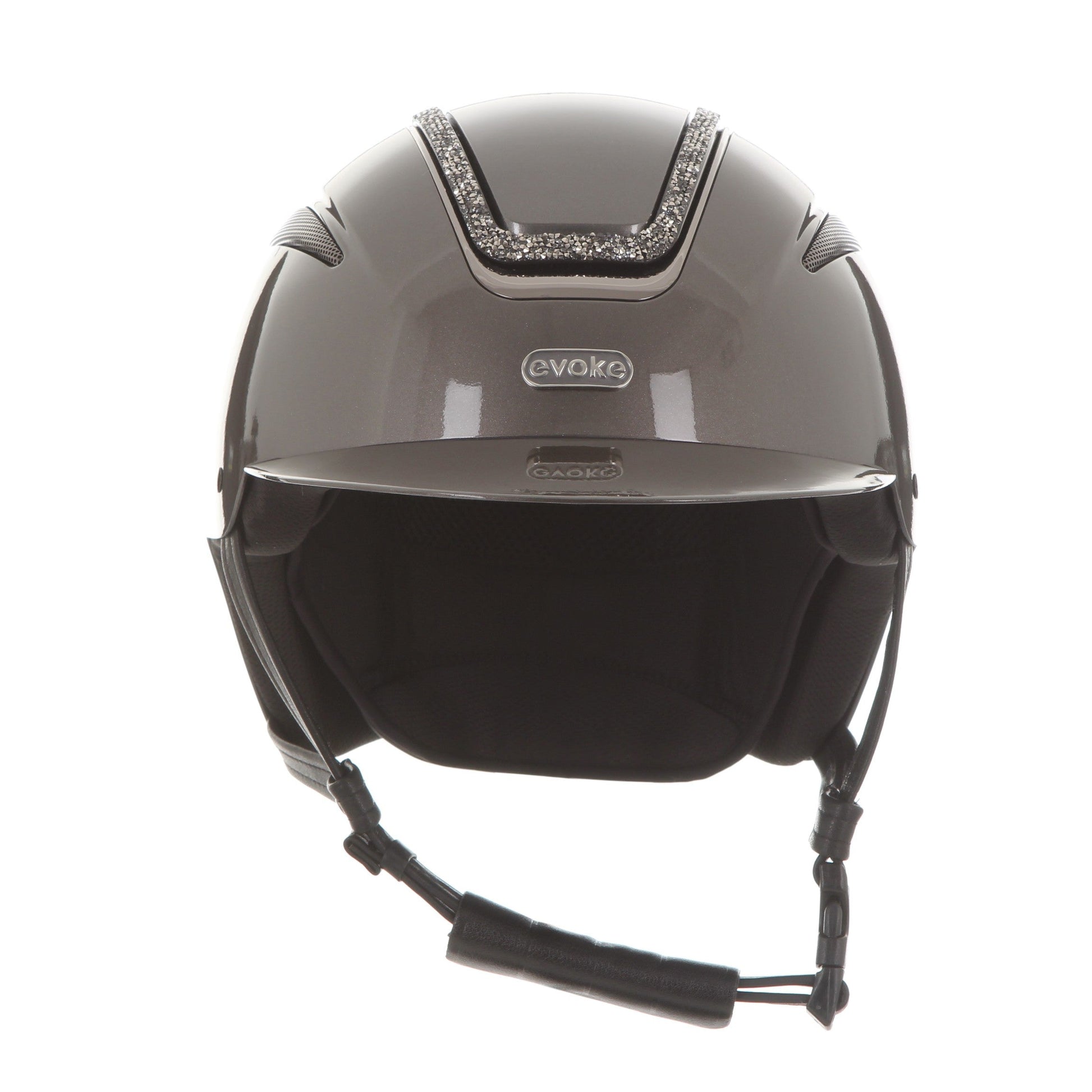 Evoke Callisto Classic Peak Metallic Graphite Marcasite Crystal Frame