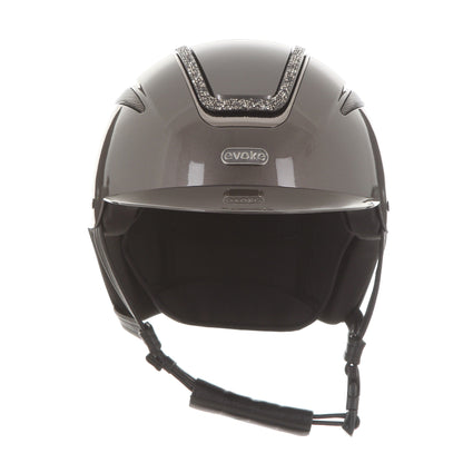 Evoke Callisto Classic Peak Metallic Graphite Marcasite Crystal Frame