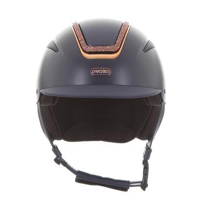 Evoke Callisto Classic Peak Navy Rose Gold Crystal Frame