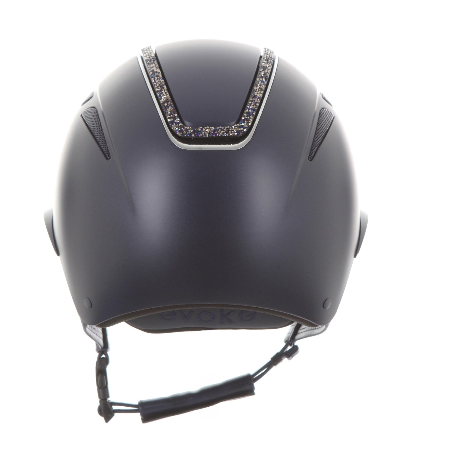 Evoke Callisto Wide Peak Navy Navy Crystal Frame