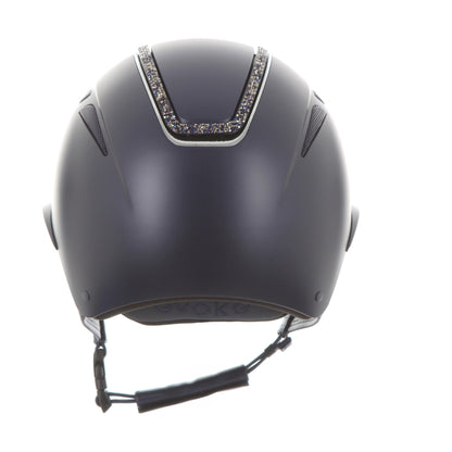 Evoke Callisto Wide Peak Navy Navy Crystal Frame