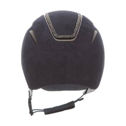 Evoke Callisto Classic Peak Navy Suede Steel Crystal Frame