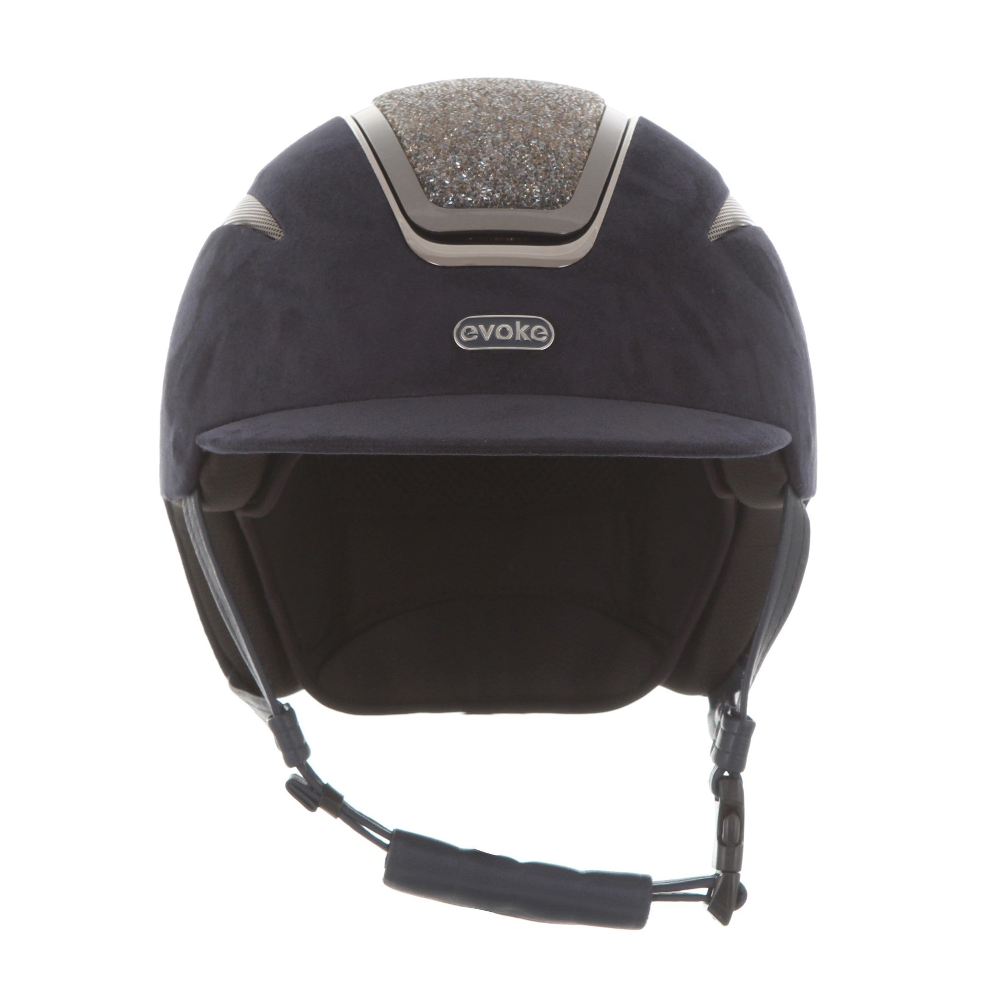 Evoke Callisto Classic Peak Navy Suede Steel Crystal