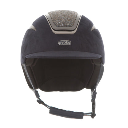 Evoke Callisto Classic Peak Navy Suede Steel Crystal