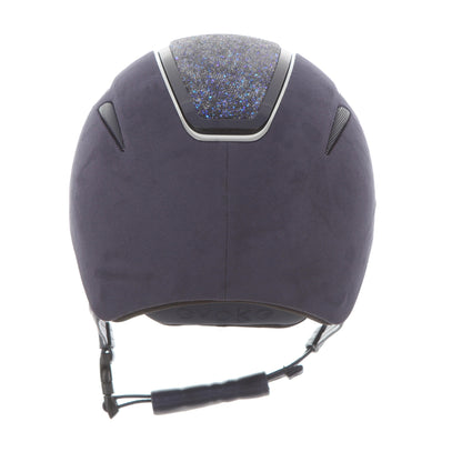 Evoke Callisto Classic Peak Cool Blue Suede Blue Crystal