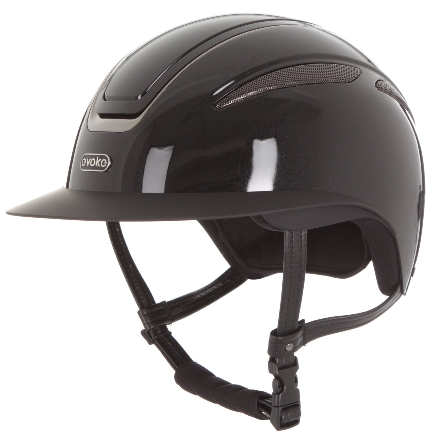 Evoke Callisto Wide Peak Black Metallic Gunmetal