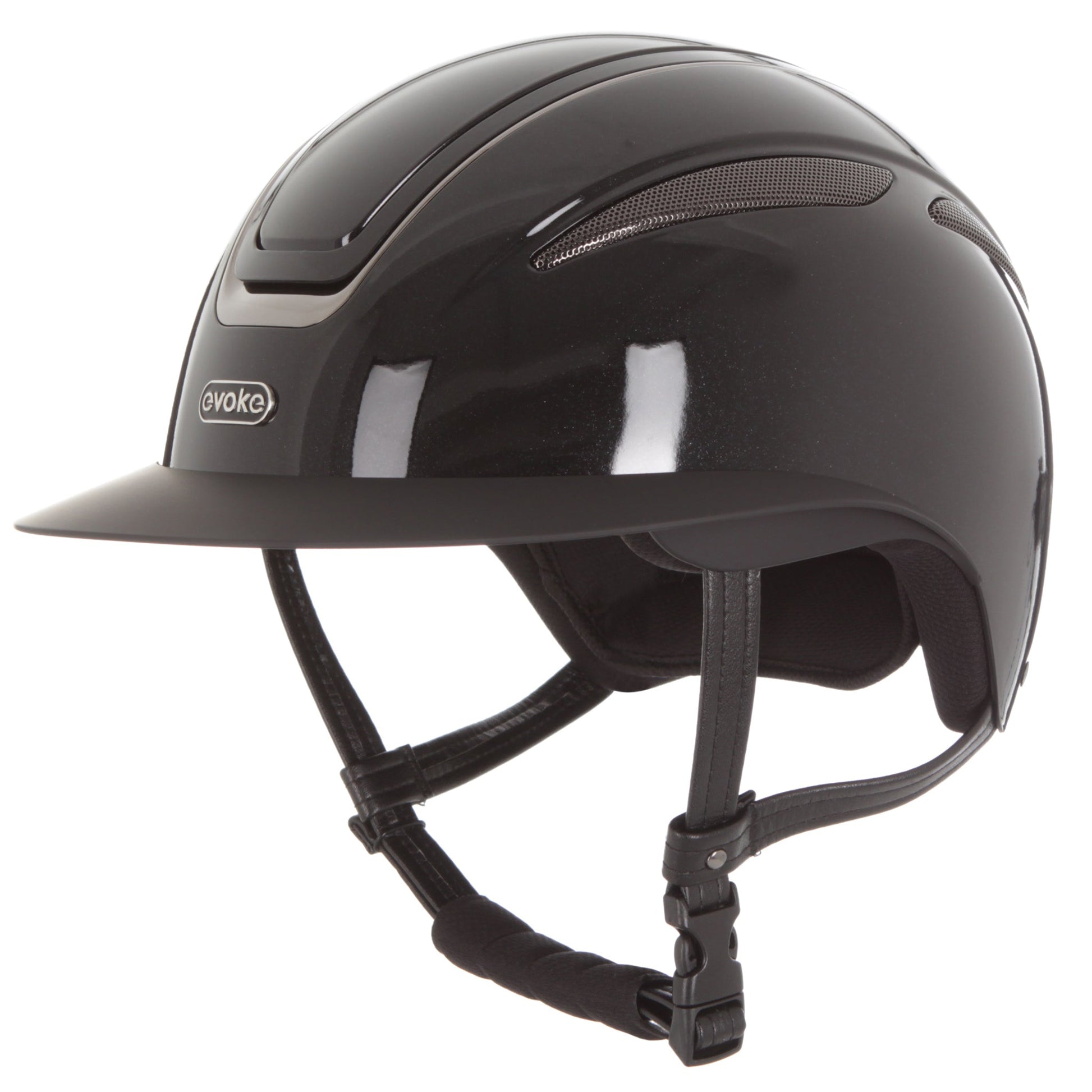Evoke Callisto Wide Peak Black Metallic Gunmetal