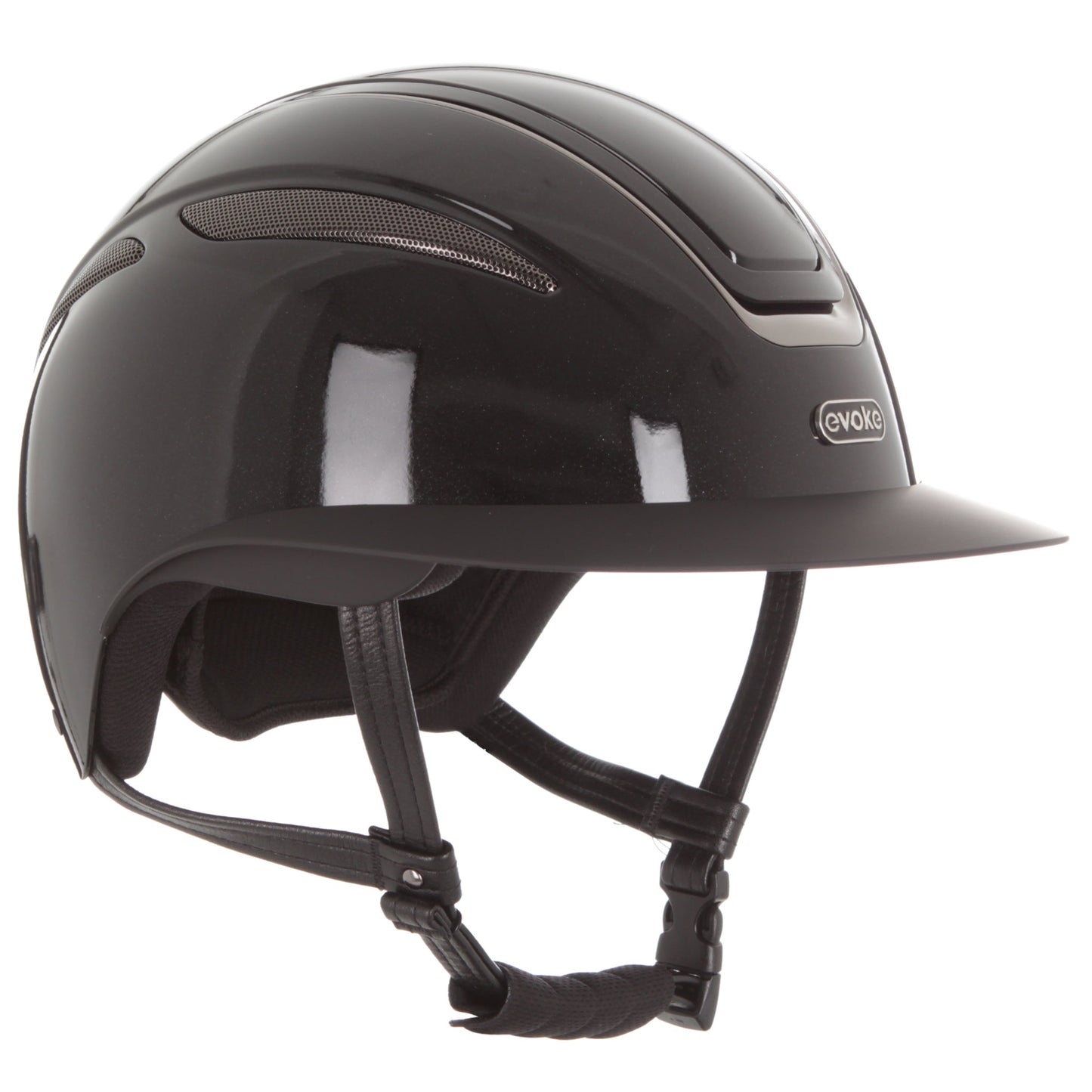 Evoke Callisto Wide Peak Black Metallic Gunmetal