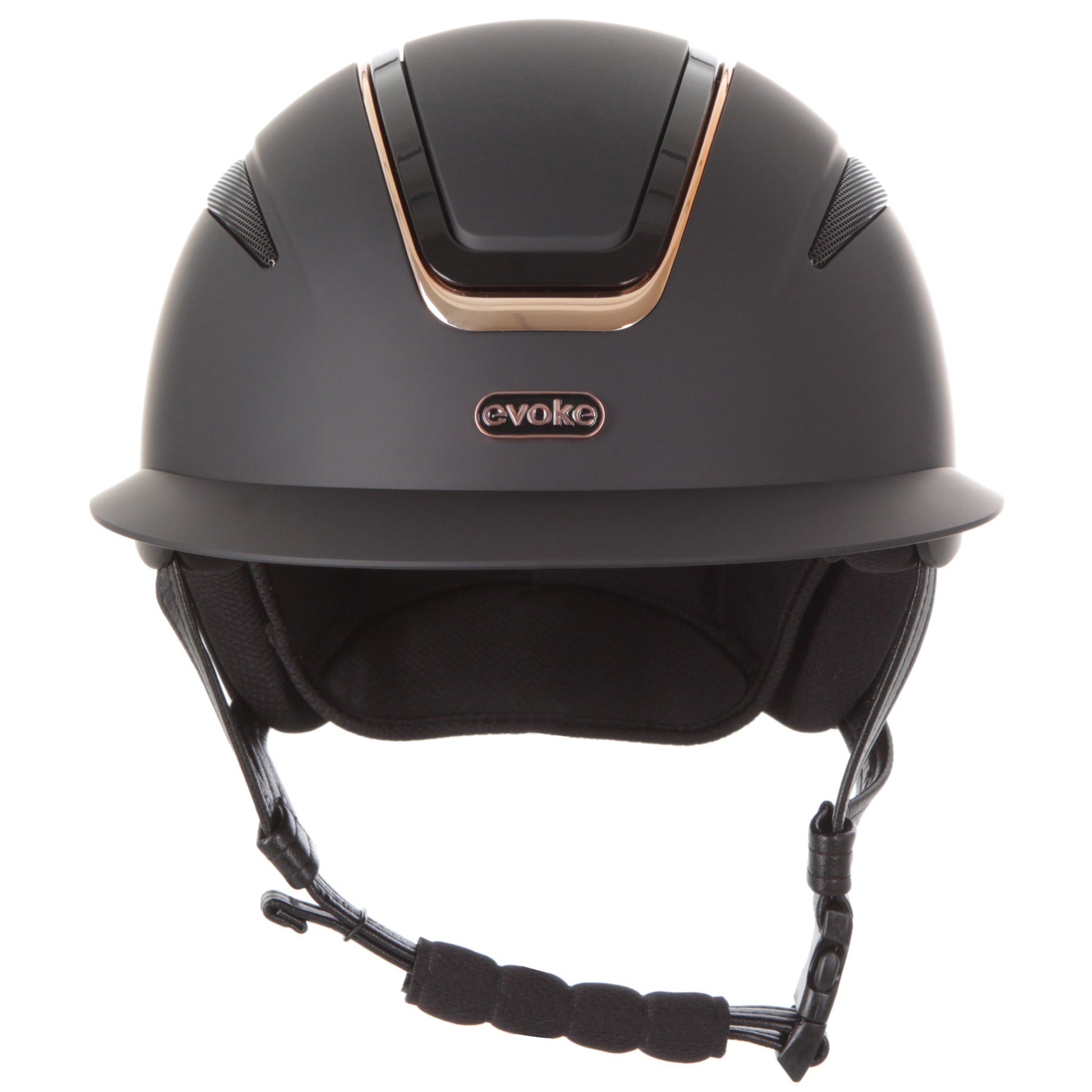 Evoke Callisto Wide Peak Black Rose Gold