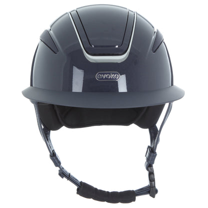 Evoke Callisto Wide Peak Navy Metallic Chrome